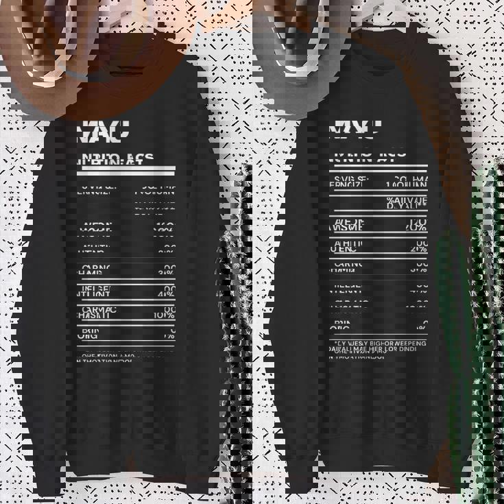 Mayu 栄養成分表示 スウェットシャツ 年配の女性への贈り物