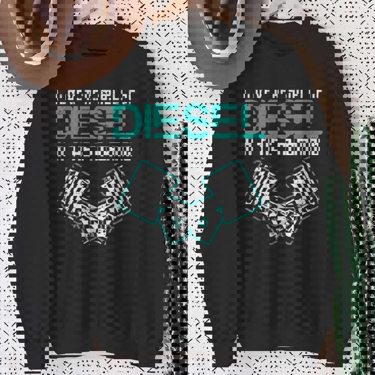 Mechanic Lovemell Of Diesel In Morning Car Auto メンズ スウェットシャツ 年配の女性への贈り物