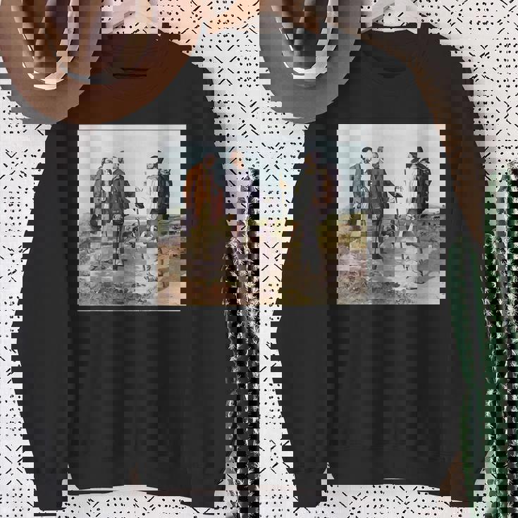 The Meeting Bonjour Monsieur Courbet ギュスターヴ・クールベ作 スウェットシャツ 年配の女性への贈り物