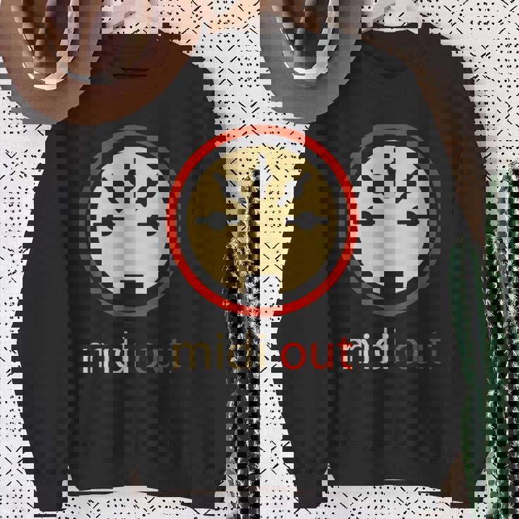 Midi Out 5極 Din オーディオシンセサイザー ヴィンテージステレオ スウェットシャツ 年配の女性への贈り物