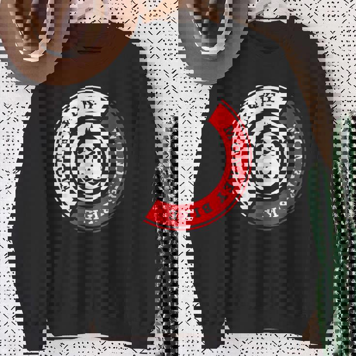 Monkey Bike レッドグラフィック スウェットシャツ 年配の女性への贈り物