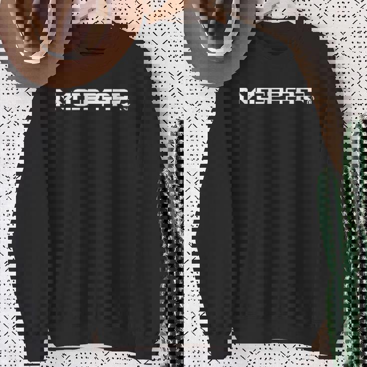 Moparintage 1937-1947 ロゴ 前面背面プリント スウェットシャツ 年配の女性への贈り物