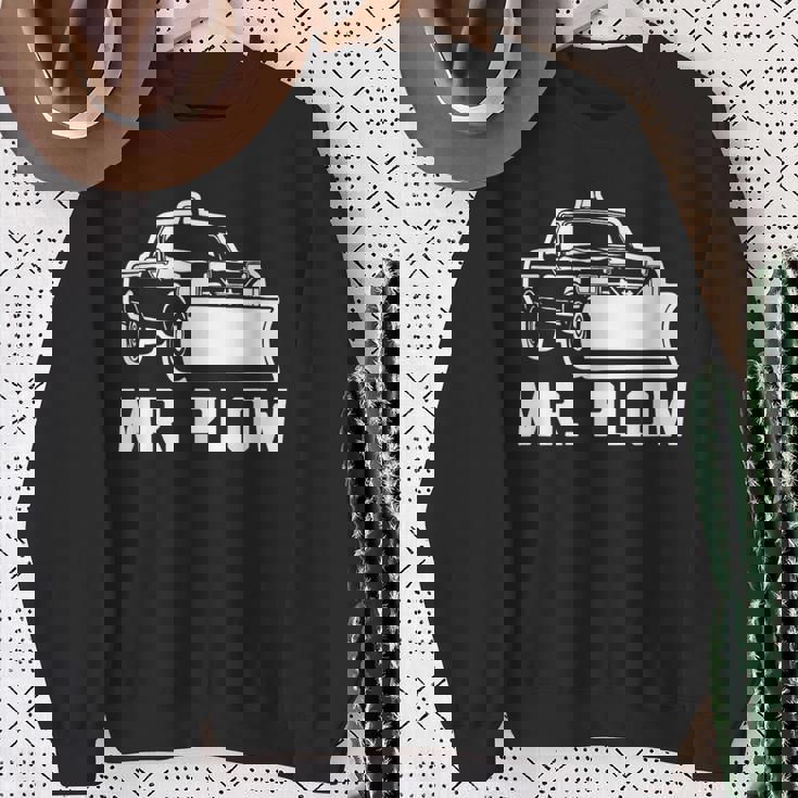 Mr Plow 面白い 皮肉なノベルティプラウトラック スウェットシャツ 年配の女性への贈り物