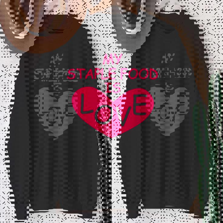 Mytaple Food Is Love スウェットシャツ 年配の女性への贈り物