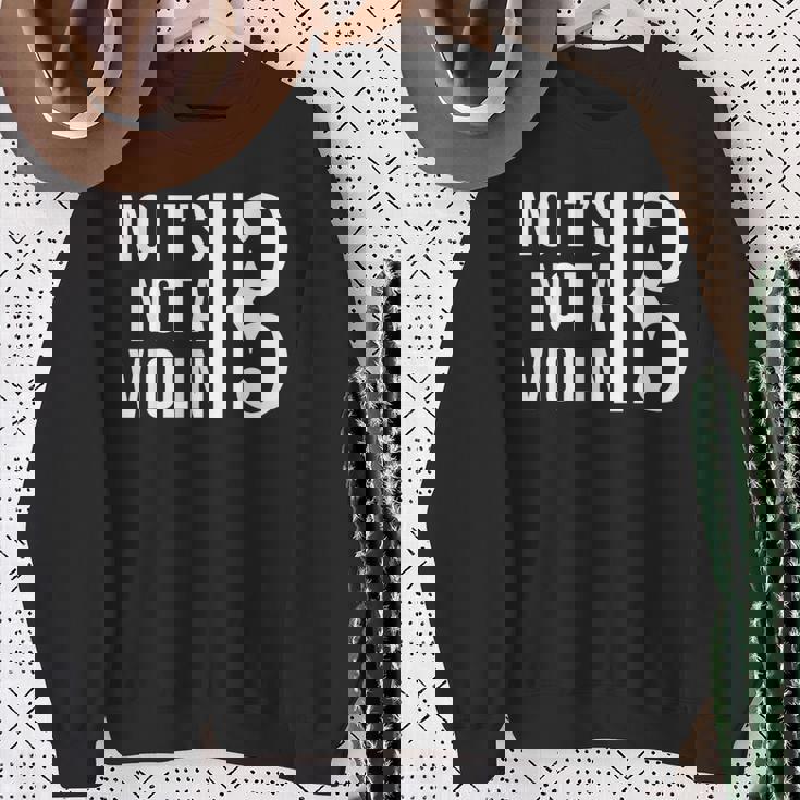 No It's Not Aiolin ヴィオラ アルト記号 ギフト ヴィオラ 恋人 プライド スウェットシャツ 年配の女性への贈り物