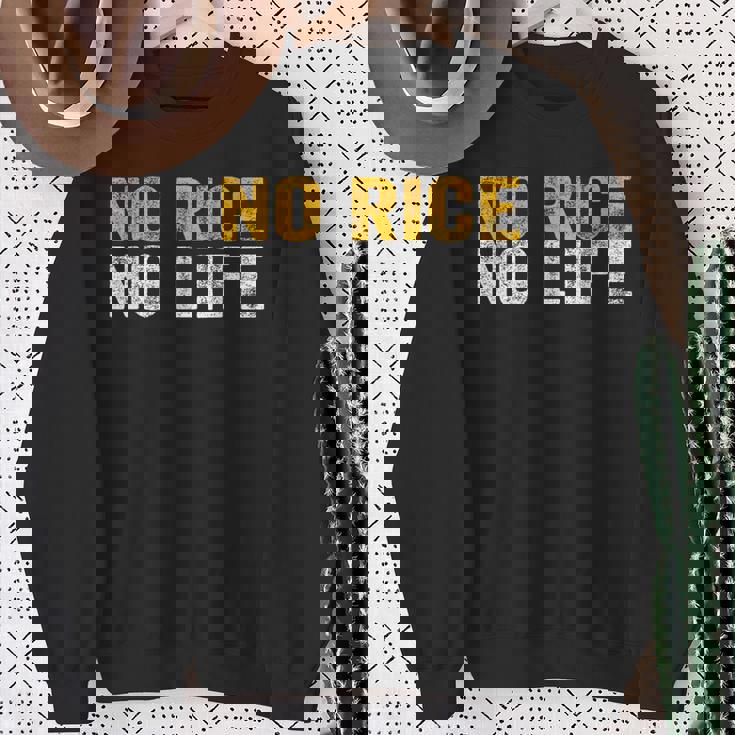 No Rice No Life シャツ スウェットシャツ 年配の女性への贈り物