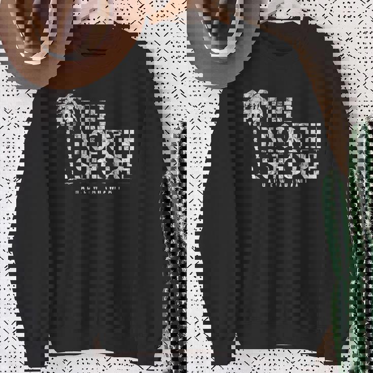 Northhore ハワイ ヤシの木 ビンテージスタイル スウェットシャツ 年配の女性への贈り物