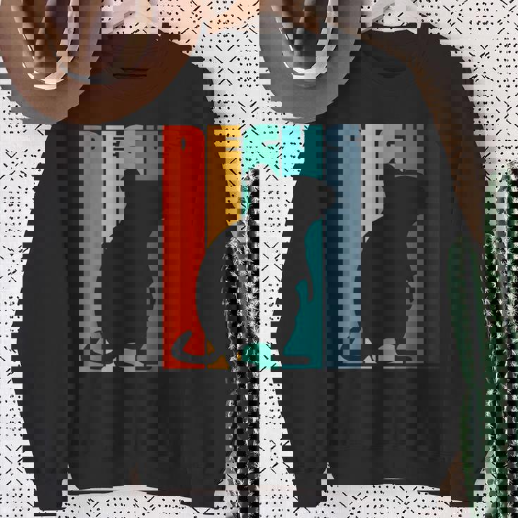 Octodon Degus 格言 ヴィンテージ シルエット レトロ デグ スウェットシャツ 年配の女性への贈り物