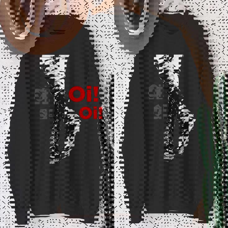 Oi Oi Oikinhead、Ska、ストリートパンク、ハードコアパンク スウェットシャツ 年配の女性への贈り物