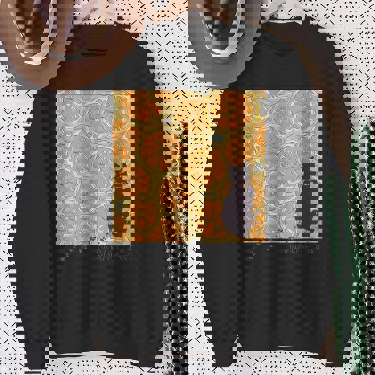 Orange Cat スウェットシャツ 年配の女性への贈り物