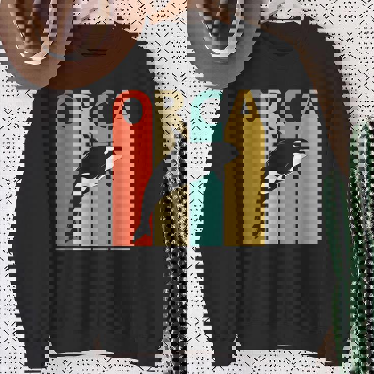 Orca シャチ 動物 スウェットシャツ 年配の女性への贈り物