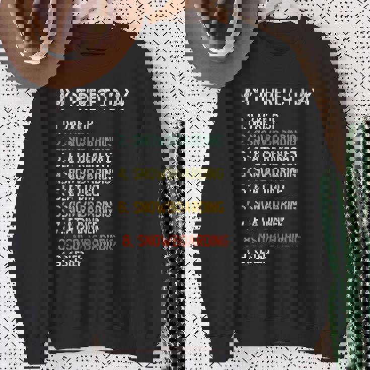 Perfect Day スノーボード シャツ メンズ ボーイズ ティーン スノボ スウェットシャツ 年配の女性への贈り物