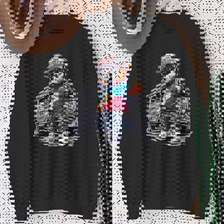 Philippines フィリピン ジプニー テディベア フィリピンの国旗 スウェットシャツ 年配の女性への贈り物