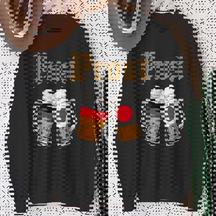 Prost ドイツ-日本オクトーバーフェストビールマグ 旗デザイン スウェットシャツ 年配の女性への贈り物