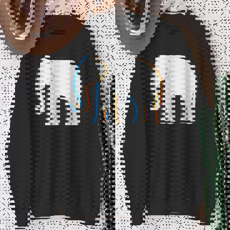 Psy Trance サイケデリックエレファントtシャツ スウェットシャツ 年配の女性への贈り物