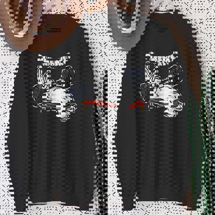 Pumppernickelラビットフィットネスベンチプレスワークアウトファニー スウェットシャツ 年配の女性への贈り物