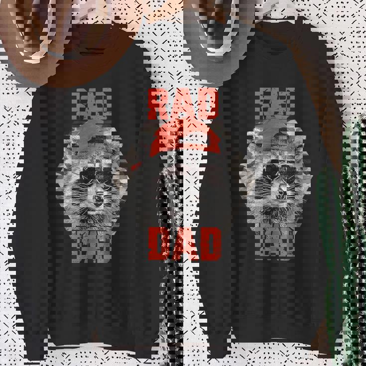 Rad Dad Raccoon Father Day Rad Cool Dad Sweatshirt Gifts for Old Women