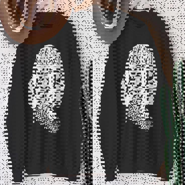 Rbg Ruth Bader Ginsburg フェミニスト 政治ギフト スウェットシャツ 年配の女性への贈り物