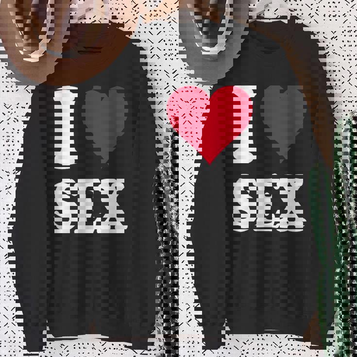 Red Heart I Loveex スウェットシャツ 年配の女性への贈り物