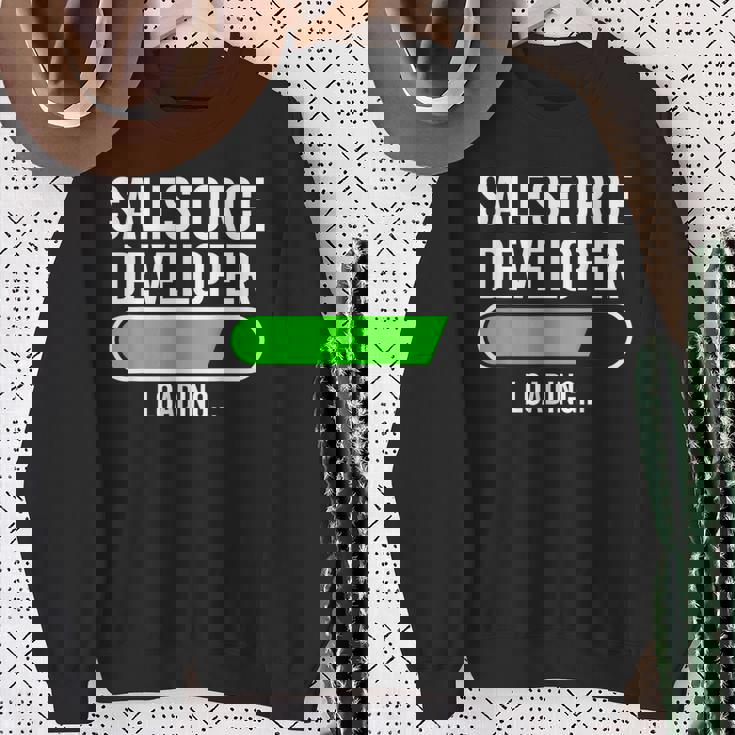 Salesforce開発者 卒業 卒業生 新しい仕事を読み込んでいます スウェットシャツ 年配の女性への贈り物