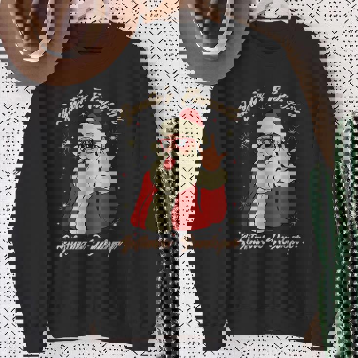 Santa's Favorite ソフトウェア開発者 面白いクリスマスサンタ スウェットシャツ 年配の女性への贈り物