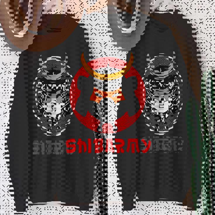 Shib Army クリプトホドルサムライ柴犬コイン スウェットシャツ 年配の女性への贈り物