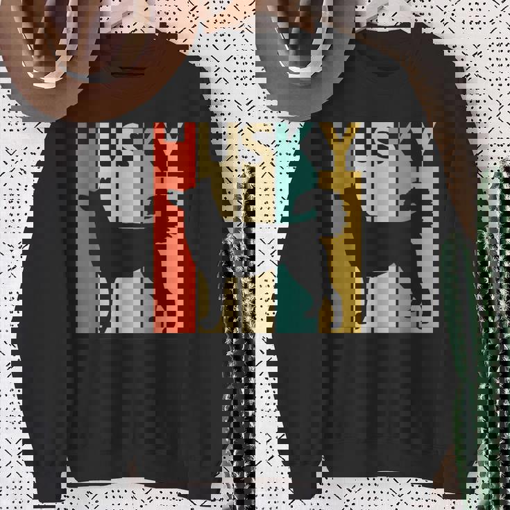 Siberian Husky シベリアン・ハスキー スウェットシャツ 年配の女性への贈り物