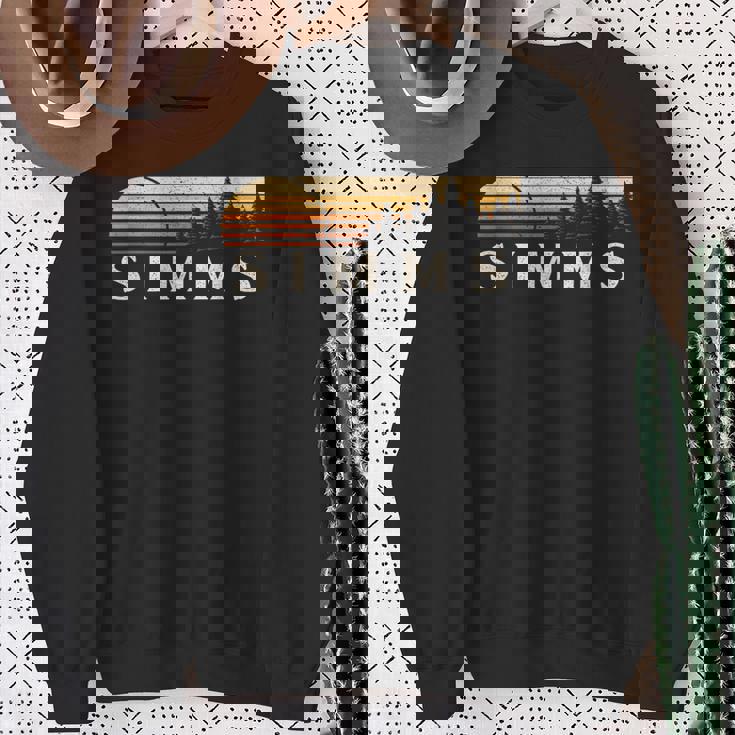 Simms Tx ビンテージ エバーグリーン サンセット 80年代 レトロ スウェットシャツ 年配の女性への贈り物