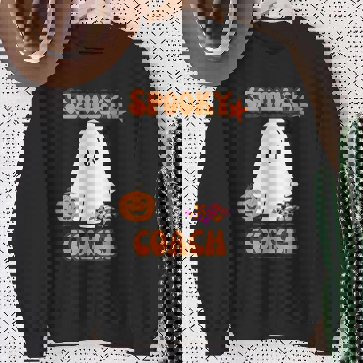 Spooky Ghost Dogs ハロウィンtシャツ コーチに最適 スウェットシャツ 年配の女性への贈り物