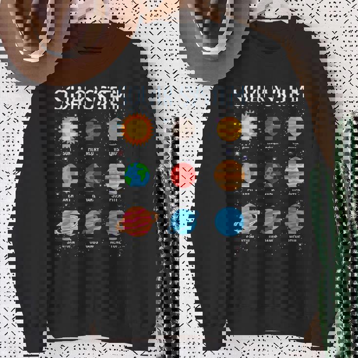 Stem キッズ ボーイズ ガールズ 幼児 太陽系 宇宙惑星 スウェットシャツ 年配の女性への贈り物