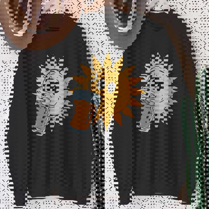 Sunshine Drink アイスコーヒー 楽しい スウェットシャツ 年配の女性への贈り物