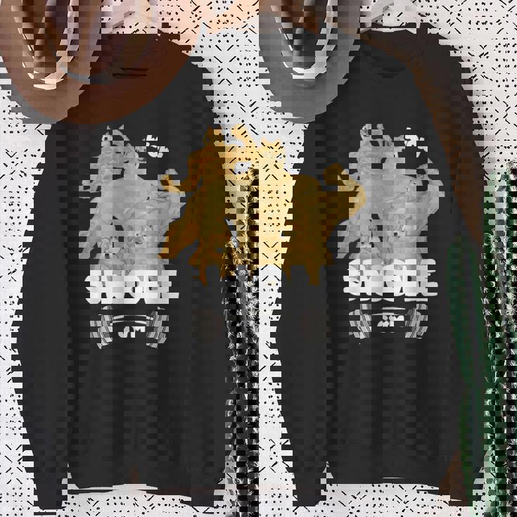 Swole Gymwole Doge Meme Buff Doge Meme スウェットシャツ 年配の女性への贈り物