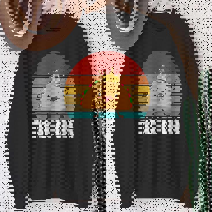 Taco King For Tacos Lover メキシカンタコス ファニー タコス サンセット スウェットシャツ 年配の女性への贈り物