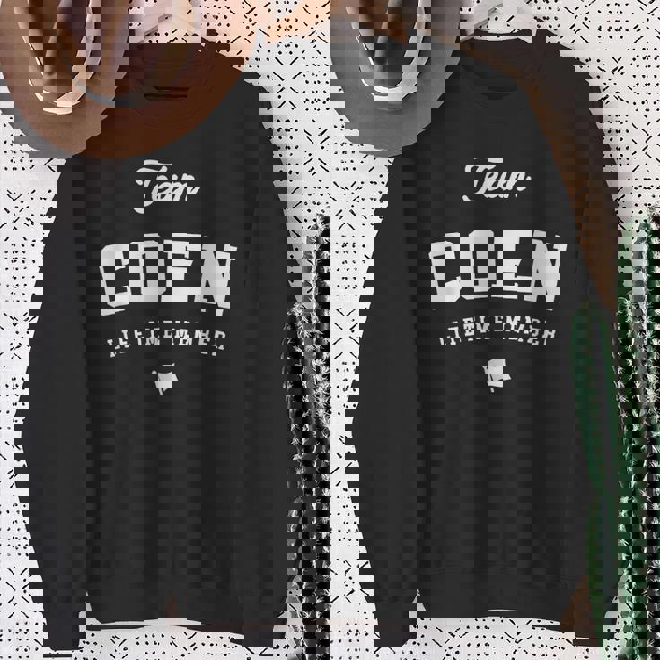 Team Coen ライフタイムメンバー 面白い名前 Coen スウェットシャツ 年配の女性への贈り物