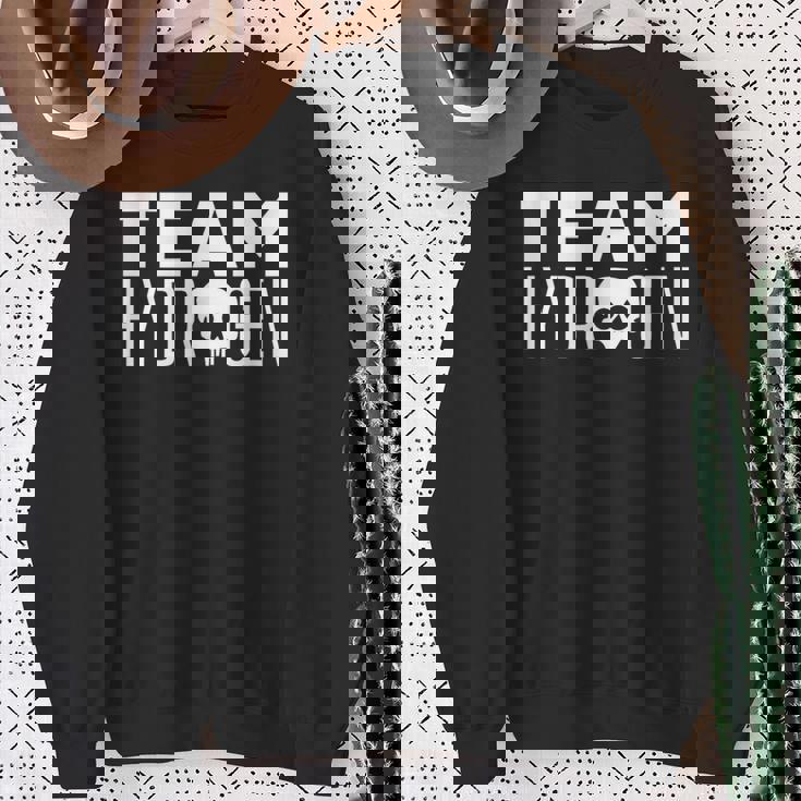 Team Hydrogenymbol H 燃料セル ハイブリッドカー クリーンエネルギー スウェットシャツ 年配の女性への贈り物