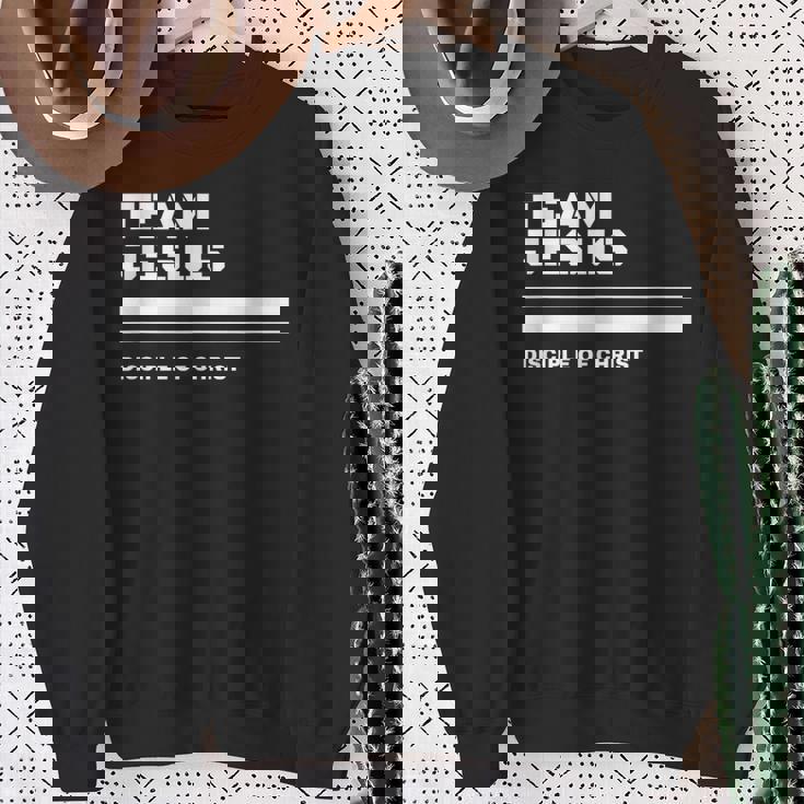 Team Jesus キリストの弟子 詩、聖書、キリスト教徒 スウェットシャツ 年配の女性への贈り物