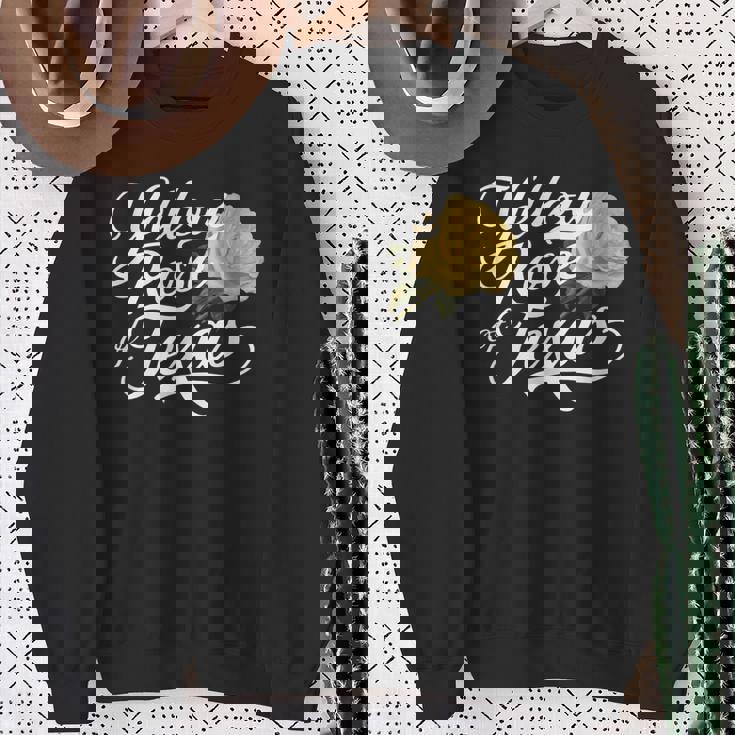 Texasイエローローズイエローローズ スウェットシャツ 年配の女性への贈り物