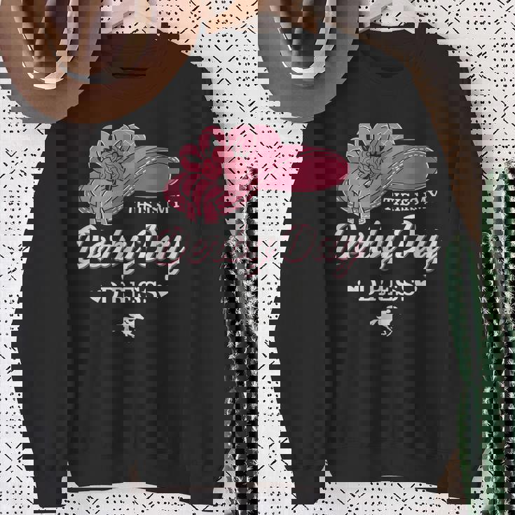 This Is My Derby Dayドレス 面白い競馬衣装 スウェットシャツ 年配の女性への贈り物