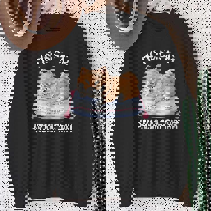 This Is My Pawjama Pomeranian 公式犬用昼寝 スウェットシャツ 年配の女性への贈り物