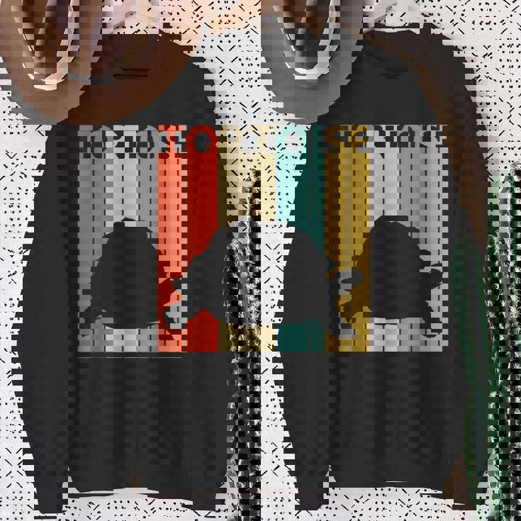 Tortoise リクガメ科 動物 スウェットシャツ 年配の女性への贈り物