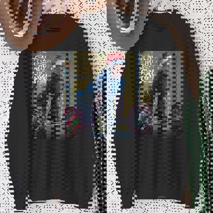 Trump Its All About The Form デッドリフティング ワークアウト クリスマス スウェットシャツ 年配の女性への贈り物