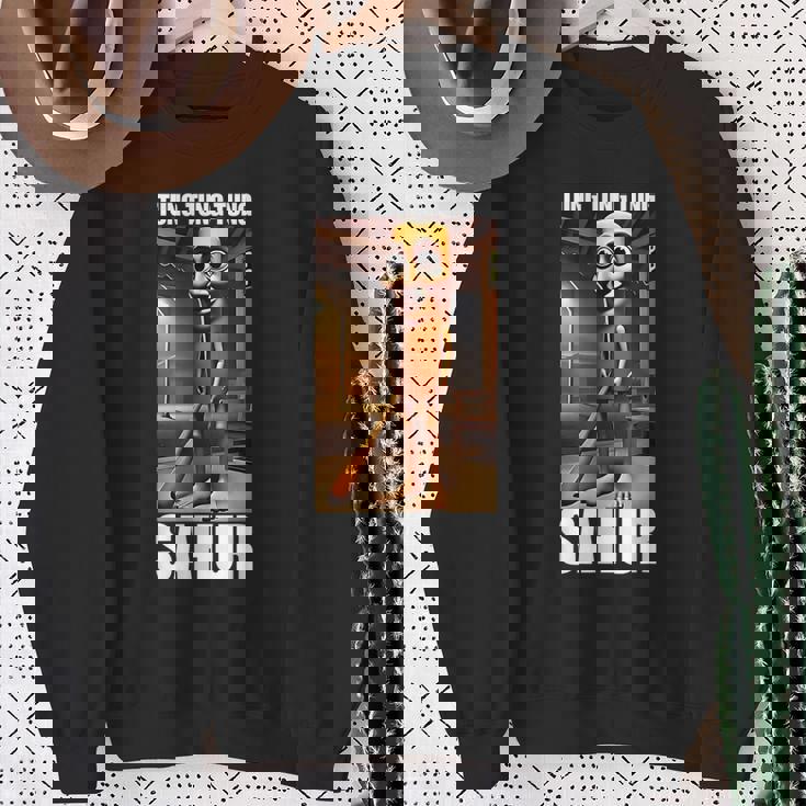 Tung Tung Tungahur Italian Brainrot Meme スウェットシャツ 年配の女性への贈り物