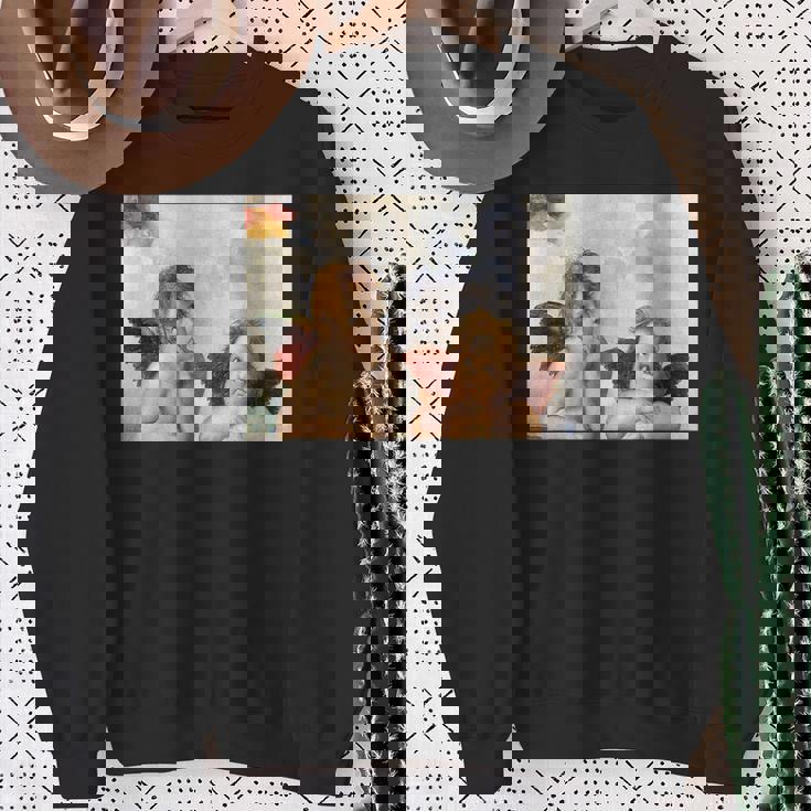 Two Angels Cherubs システィーナ スウェットシャツ 年配の女性への贈り物