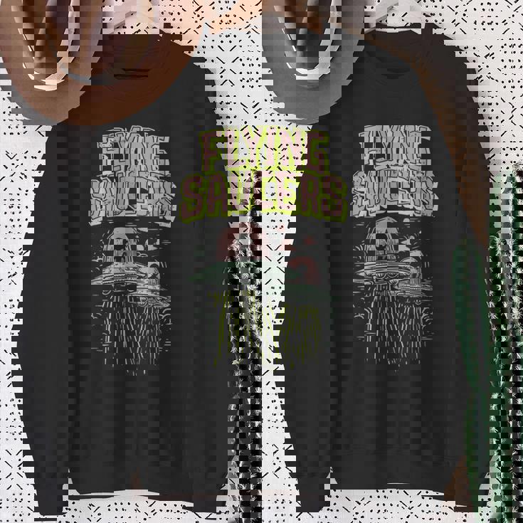 Ufo ロズウェルエイリアン空飛ぶ円盤おれは去りたい スウェットシャツ 年配の女性への贈り物