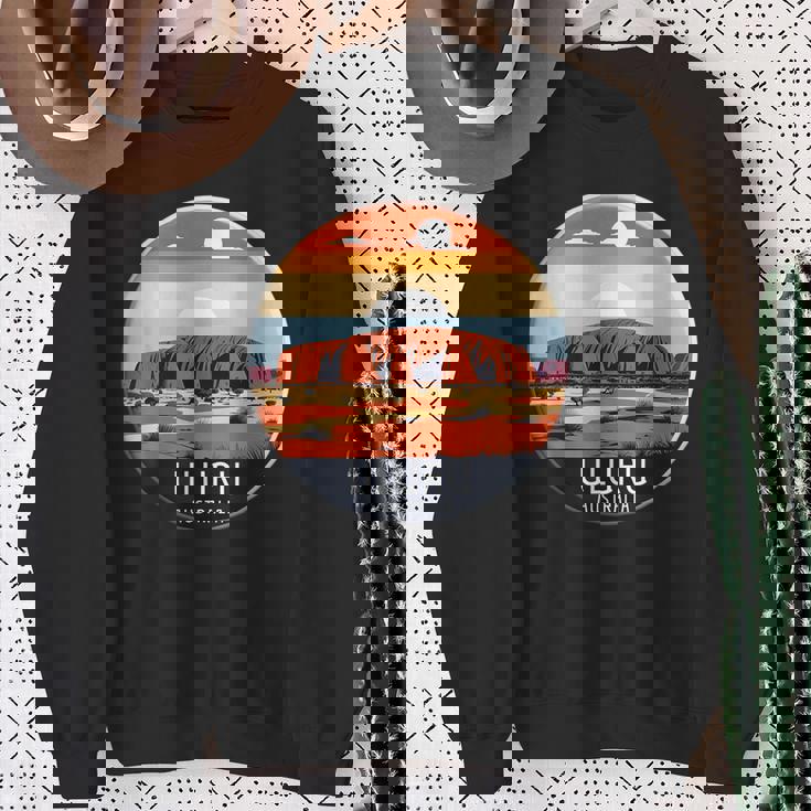 Uluru オーストラリア お土産 エアーズ ロック 記念品 ヴィンテージ 太陽 スウェットシャツ 年配の女性への贈り物