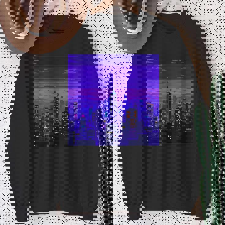 Vaporwave レトロゲーミングピクセルアート スウェットシャツ 年配の女性への贈り物