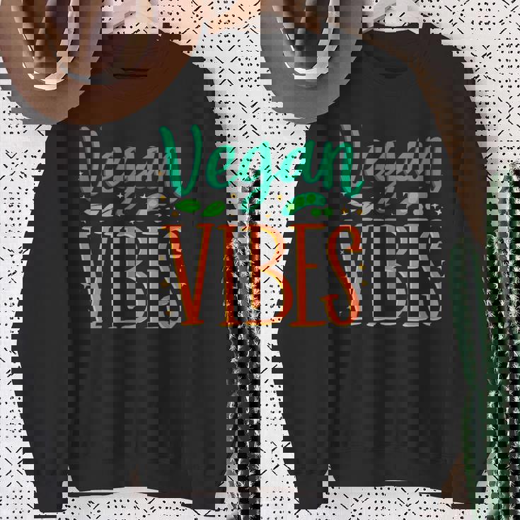 Veganibes 面白いヴィーガン主義 ベジタリアン 植物 ヴィーガン スウェットシャツ 年配の女性への贈り物