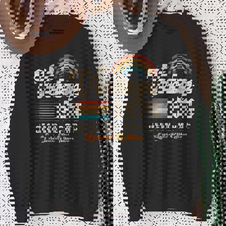 Vintage 1976 オリジナルパーツ 49周年記念 レトロ スウェットシャツ 年配の女性への贈り物