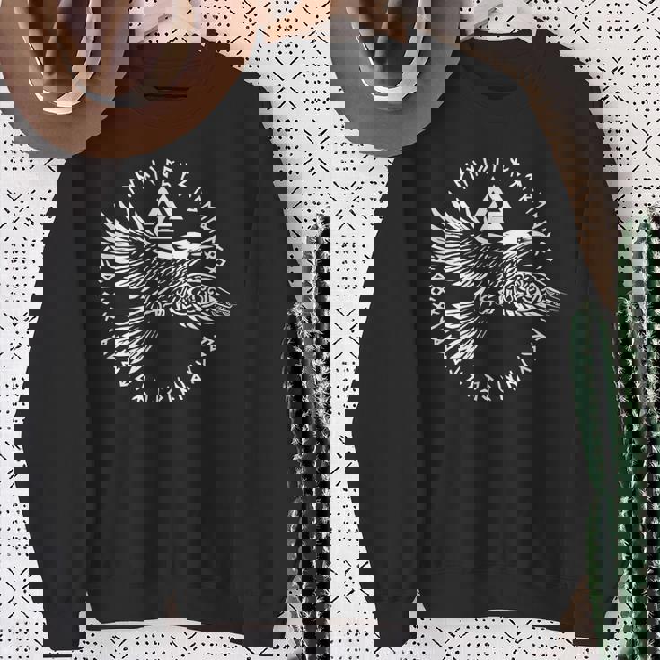 Walhalla Raven Odins ルーンズ ノルディック コンパス バイキング スウェットシャツ 年配の女性への贈り物