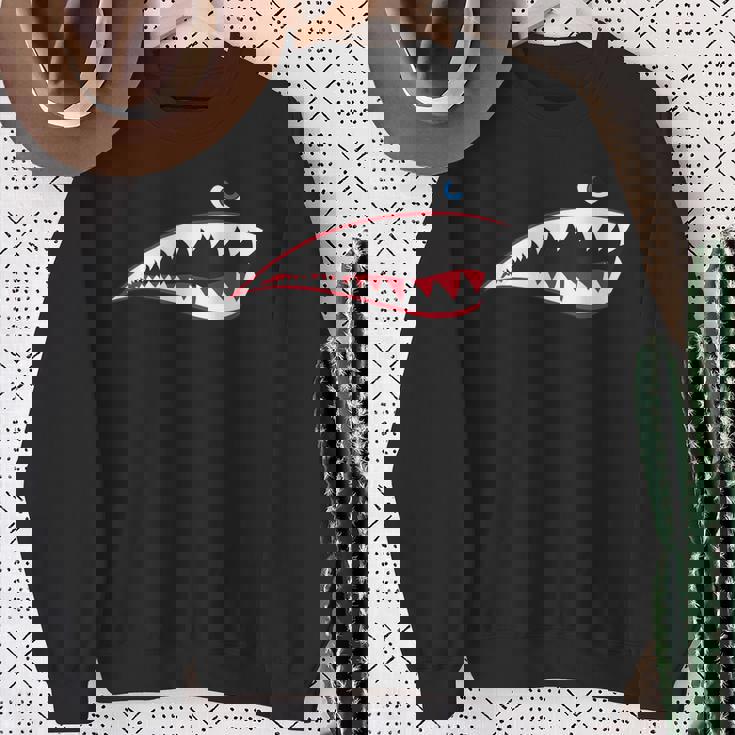 Ww2 ノーズアート第二次世界大戦退役機シャークノーズアート スウェットシャツ 年配の女性への贈り物